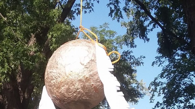 Making a Golden Snitch Piñata on a Budget
